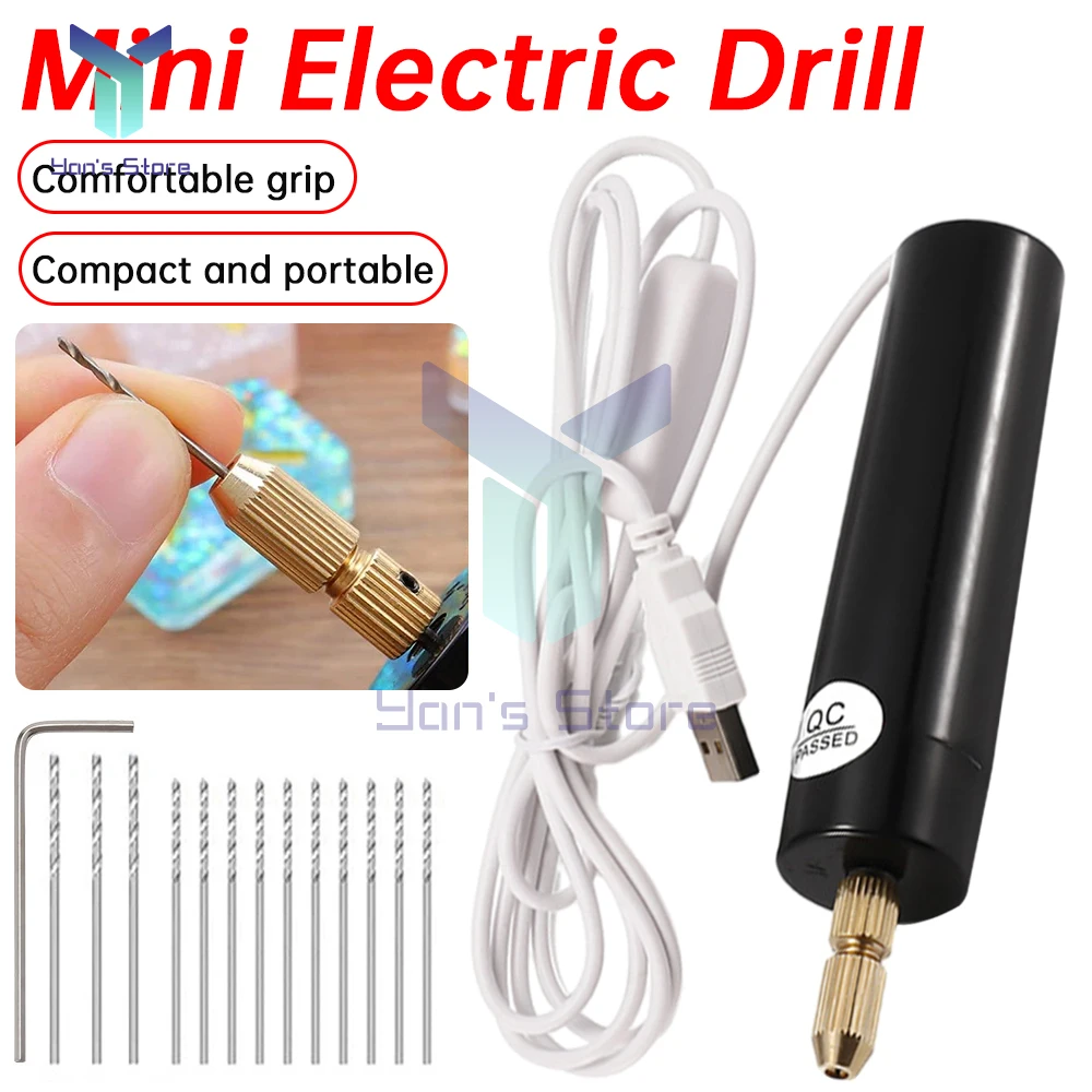 

15/116 in 1 Electric USB Mini Drill Rotary Tools Engraver Pen Drilling Jewelry With Drill Bits Power DIY Electric Drill Tools