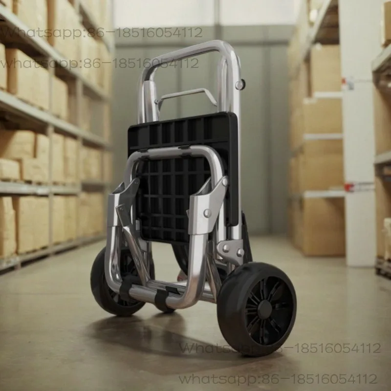 Shopping Cart, Small Pull Cart, Climbing Stairs, Hand-pulled Cart, Folding Household Luggage, Small Trailer, Portable Purchase