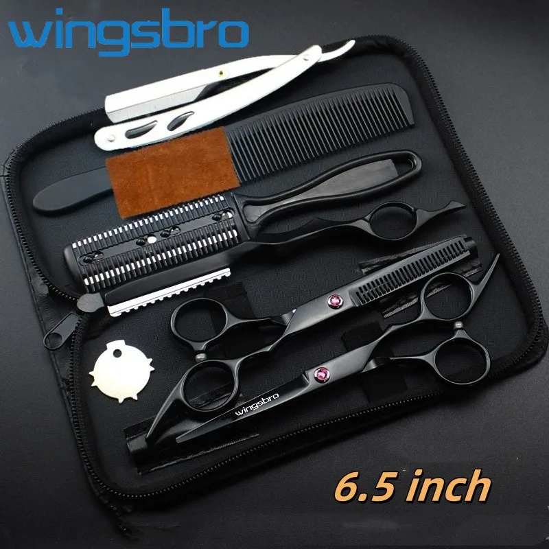 

6 inch Cutting Thinning Styling Tool Hair Scissors Set Stainless Steel Salon Hairdressing Shears Professional Barber Scissors