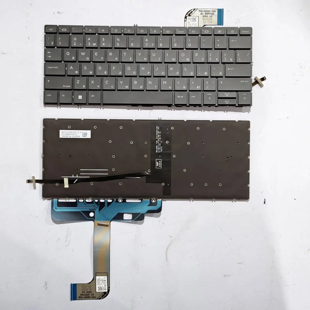 Teclado para HP ZBook Studio G9 G10 ZBook Studio 16" G9 G10 con diseño ruso retroiluminado