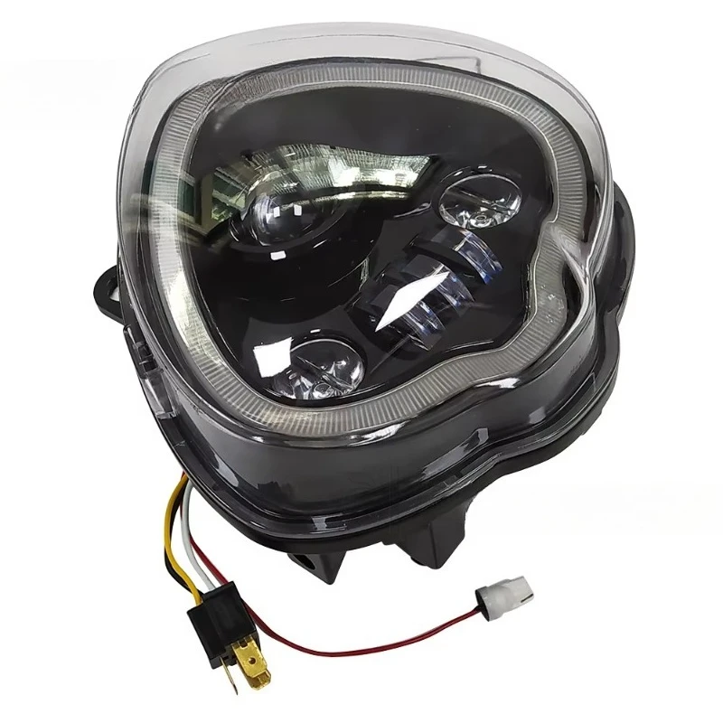 Motorcycle Aluminum LED Front Headlight Assembly DRL Lamp for Vulcan 650S EN650 2015 - 2021