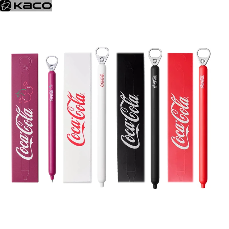 

Коко всплывающий Coca-Cola ​ Выдвижная гелевая ручка 0,5 мм Cherry, милые многоразовые шариковые ручки, школьные канцелярские принадлежности