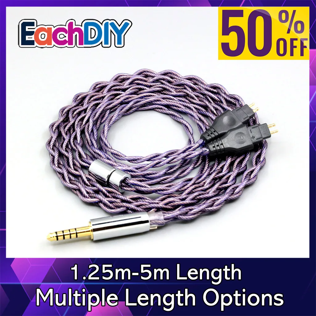 

Type2 1.8mm 140 cores litz 7N OCC Headphone Earphone Cable For Sennheiser HD580 HD600 HD650 HDxxx HD660S HD58x HD6xx LN007871