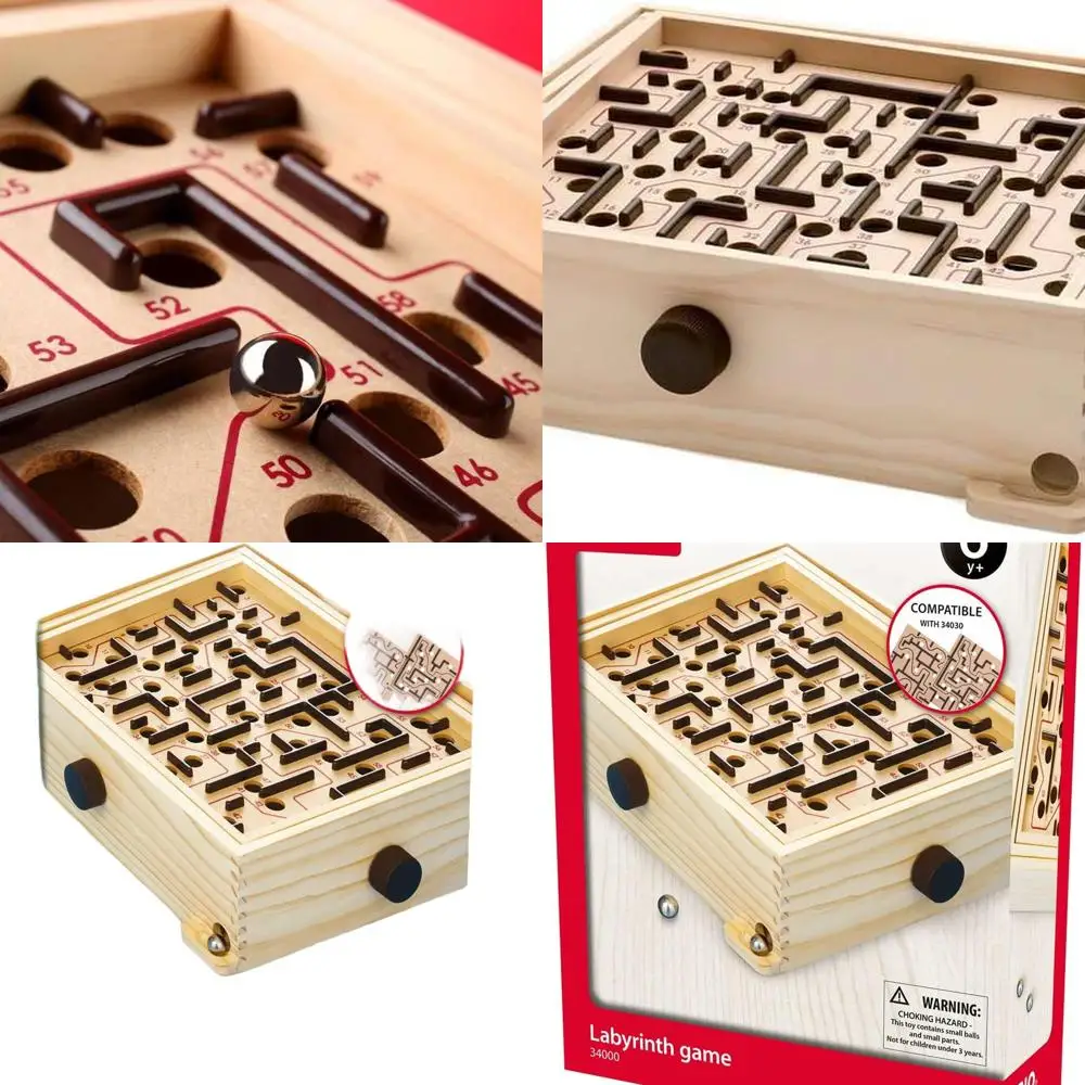 

BRIO 34000: Timeless Labyrinth Puzzle | Boosts Focus & Dexterity | Ideal for Kids 6+ | 3M+ Units Sold