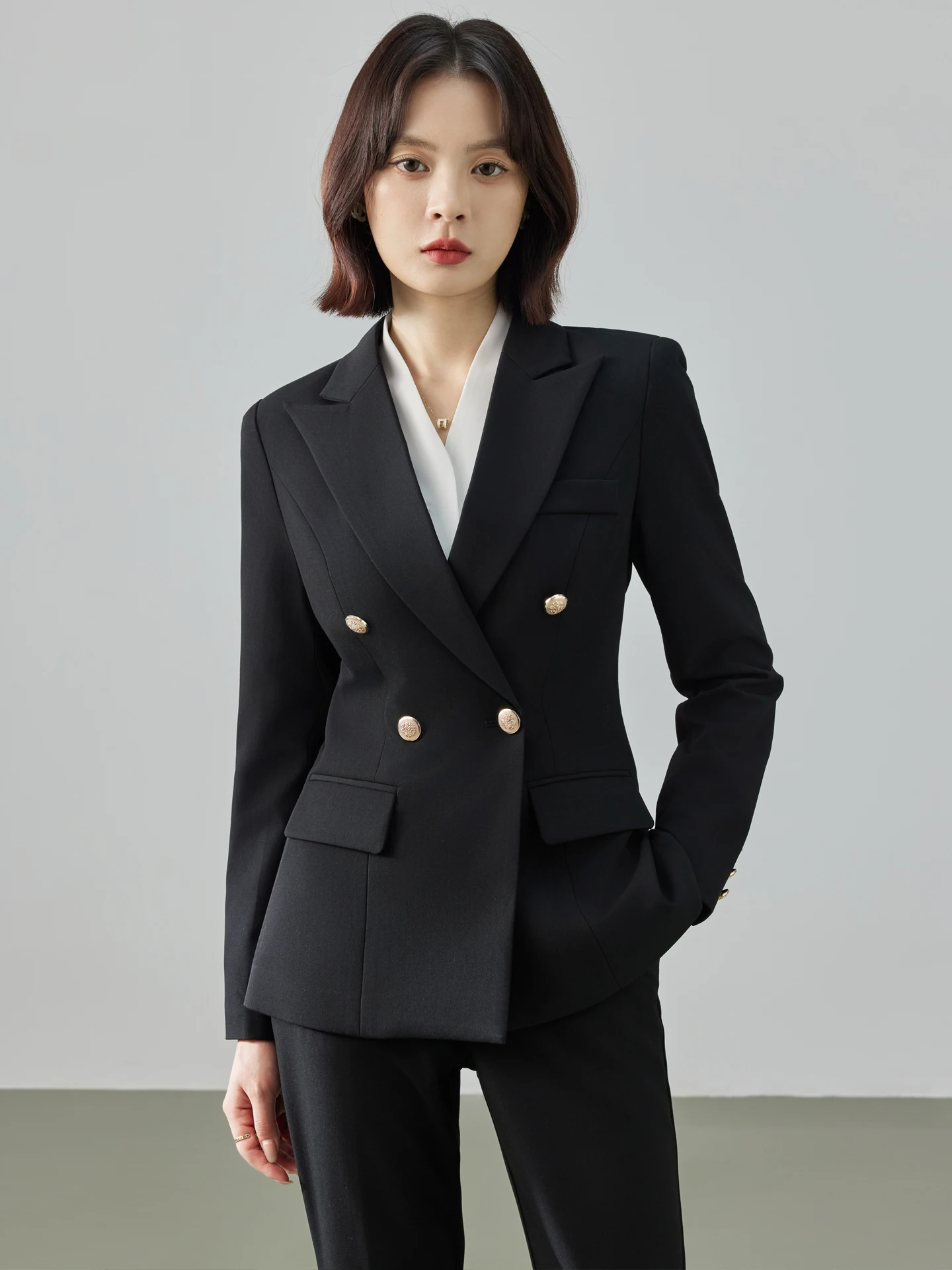 Conjunto de Traje Azul Cobalto - Women Formal Wear Look reseña y precio