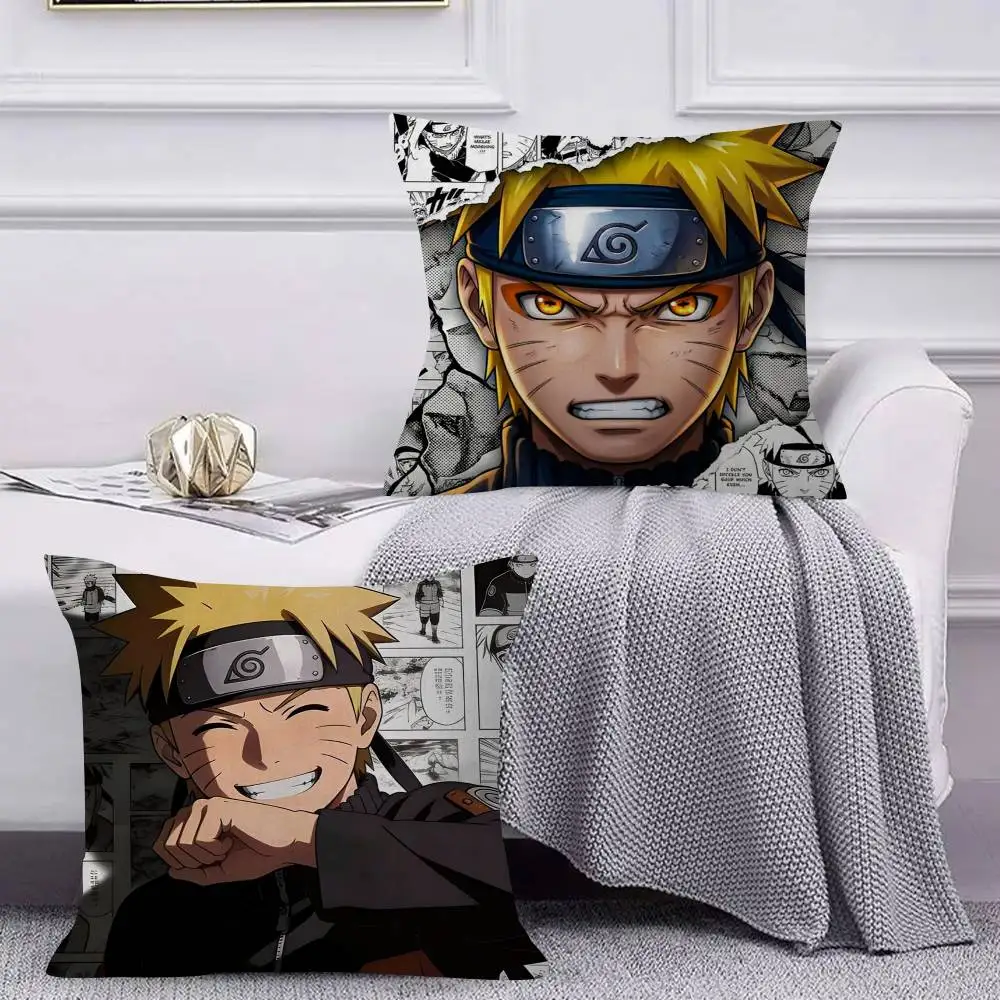 Uzumaki Naruto   Decorative Room Aesthetics Pillow Case Home Decor Bedroom Sofa Bed Couch Pillow Cover 45x45