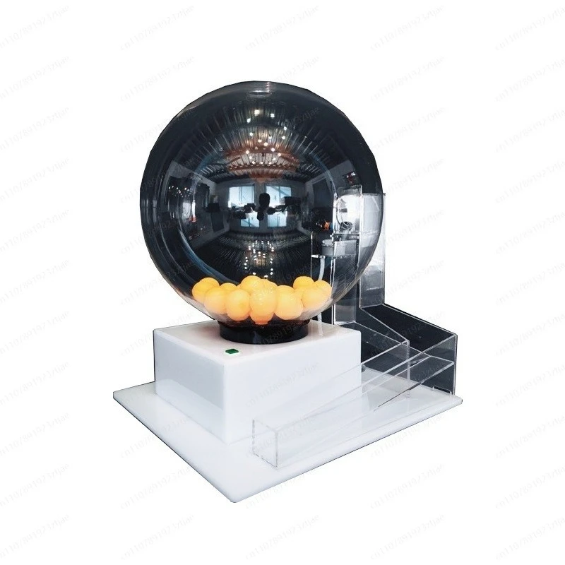 NEW  for Electric Ball Machine, Automatic Bingo Balls Machine Cage Fantasy Football Drafts Game Acrylic Lucky Drawing Machine