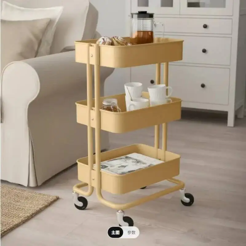 المطبخ الحديثة عربة الحمام رف عربة الطعام تخزين المحمول عربة التسوق عربات التسوق عربة التسوق 4 عجلات عربة اليد #2