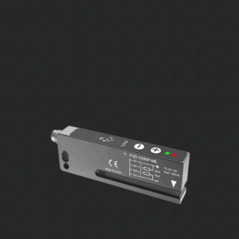 NEW PUD PUD-100N PUD-100NP-M8 NPN PNP Self-adhesive Label Detection Sensor Peel Off Photoelectric Switch  PUD-100P PNP Labeling