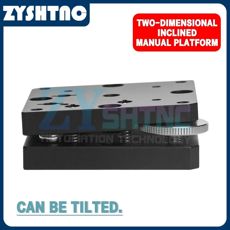XY-axis manual tilt horizontal adjustment platform precision fine-tuning pitch screw rotation optical displacement slide table