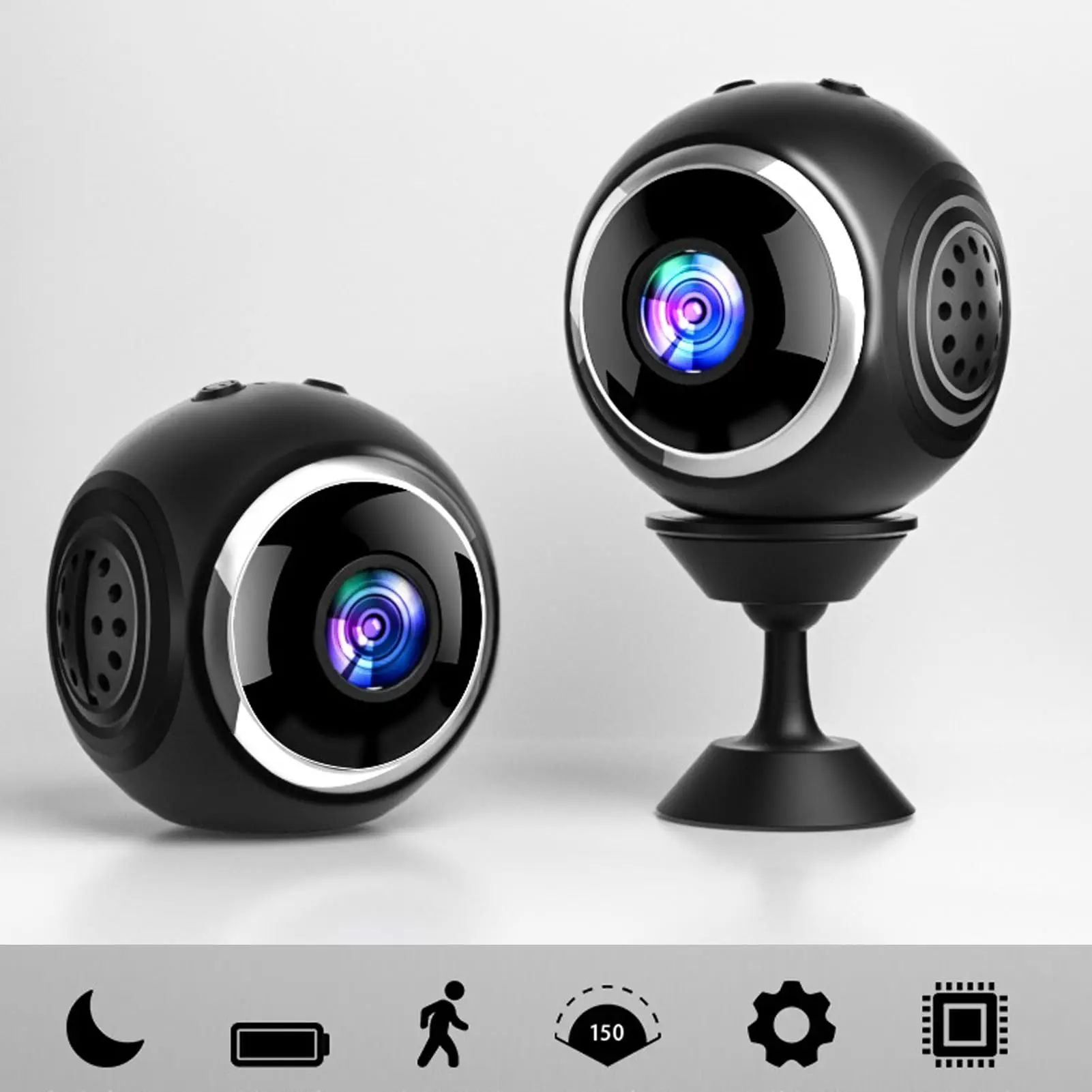 1080P HD Mini Camera Surveillance Cameras WIFI Security Camera, Full Color Night Vision CCTV Surveillance Network Camera