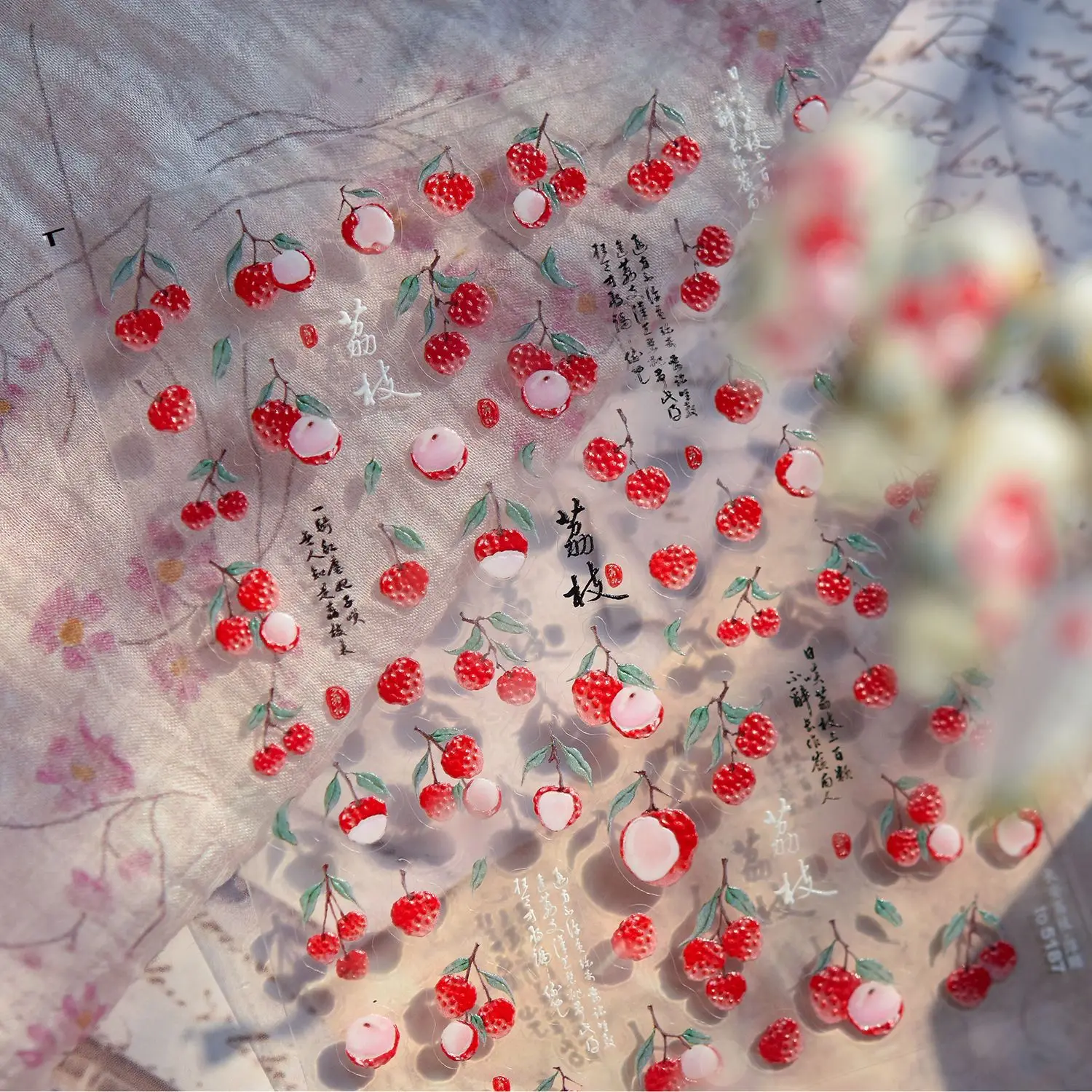 중국 장안 리치 고품질 젤리 시리즈 네일 스티커 네일 아트 데칼 디자인 매니큐어 도구 T-5187