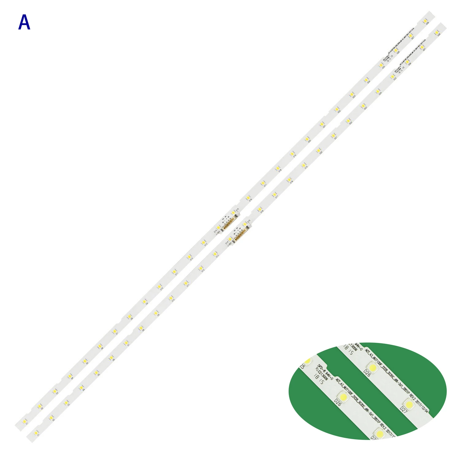 LED Backlight strip for Samsung UE43RU7102K UE43RU7200U UE43RU7170U UE43RU7170S UE43RU7100K  UE43NU7125 UE43RU7100U