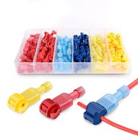 120pcs Quick Electrical Cable Connectors Snap Splice Lock Wire Terminal Crimp Wire Connector Waterproof Electric Connector