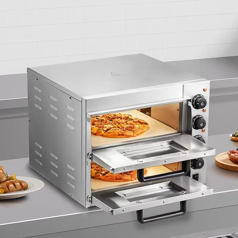 

Best Quality Double Layer Pizza Maker Cake Baking Oven Electric Pizza Oven Stainless Steel Commercial Pizza Oven Maker for Sale
