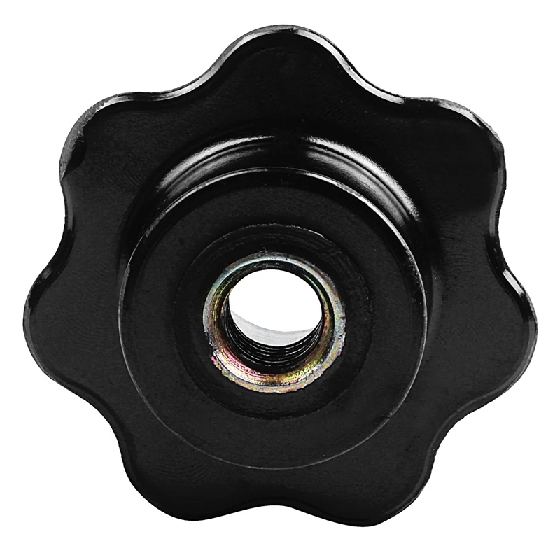 5 Pieces Black Star Grip Knobs, Female Thread Diameter 8Mm, Head Diameter 40Mm & 6 Pcs M6 X 50 Mm