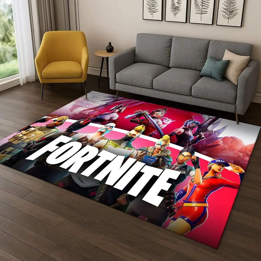 ثلاثية الأبعاد F-Fortnite لعبة الكرتون السجاد البساط لغرفة النوم غرفة المعيشة أريكة ممسحة ديكور المنزل ، أطفال منطقة اللعب البساط عدم الانزلاق هدية الكريسماس #1