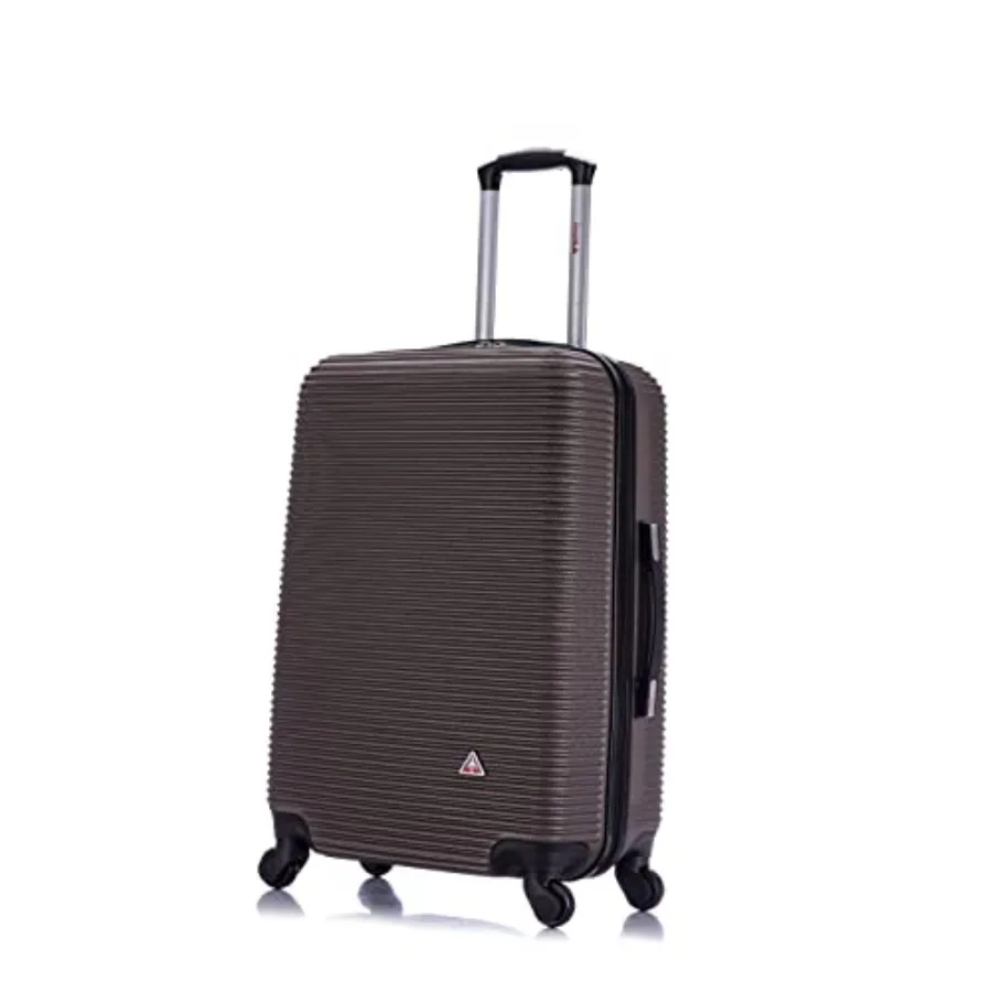 

ROYAL Hardside Spinner Luggage with Ergonomic Handles Spacious Travel Suitcase with Four Spinner Wheels and Studs Medium Hardsi