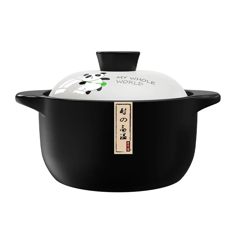 Hot Stew Pot Casserole Ceramic Saucepan High Temperature Resistant Cooking Pan Gas Electric Stove Cooker for Kitchen Crock Pots