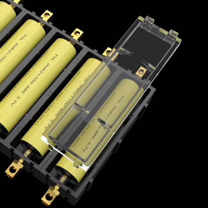 Splicable Solder-Free Battery Holder Battery Case 21700/18650 Lithium Battery Box Holder Electronic High-Current Copper Pillar
