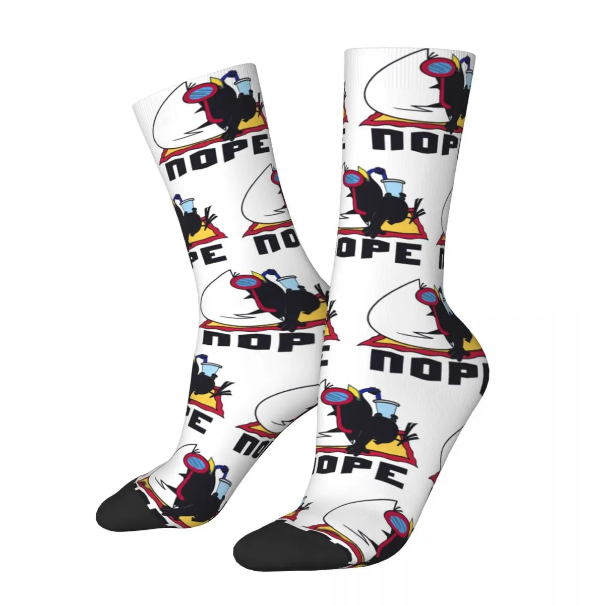 Colorful Unisex Nope Calimero Design Socks Merch Warm Socks Soft Best Gifts