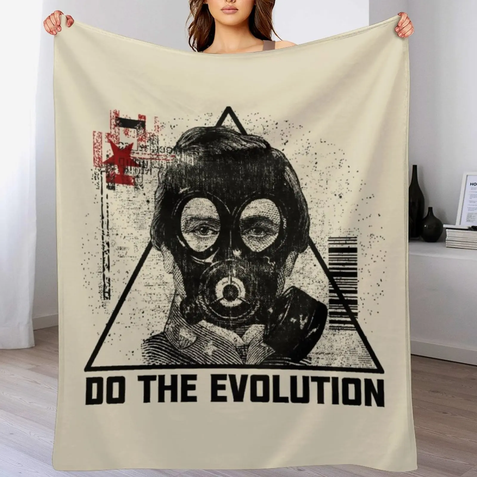 

Do the Evolution T-Shirt Throw Blanket Luxury Designer Personalized Gift halloween Large Blankets