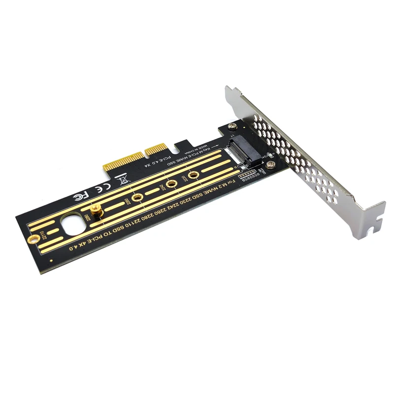 NVME-adaptador PCIE M.2, tarjeta de expansión de 64Gbps, PCIe4.0, X4, Gen4, m-key para 2230, 2242, 2260, 2280, 22110 M.2 SSD, M.2, NVME a PCIE