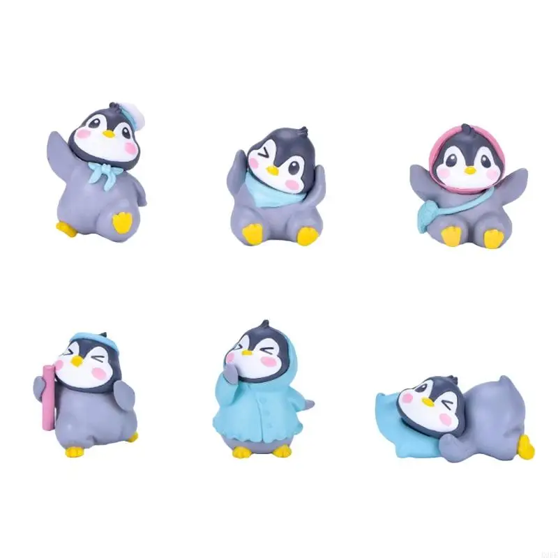 K9FF Tragbare Sammlung Figuren für Aquarium Plastik Baby Badewanne Penguin -Seespielzeug