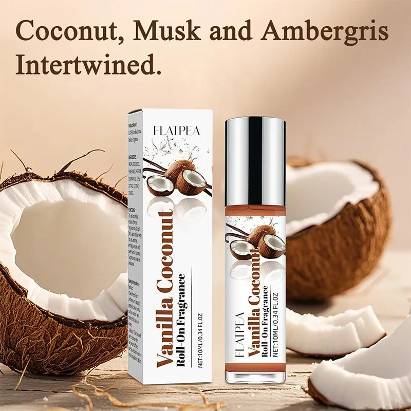 Coconut Vanilla Alcohol-free Perfume Cream Vanilla Coconut Sandalwood Powder Pepper Fresh Niche Fragrance Ball Women's Perfume view 3