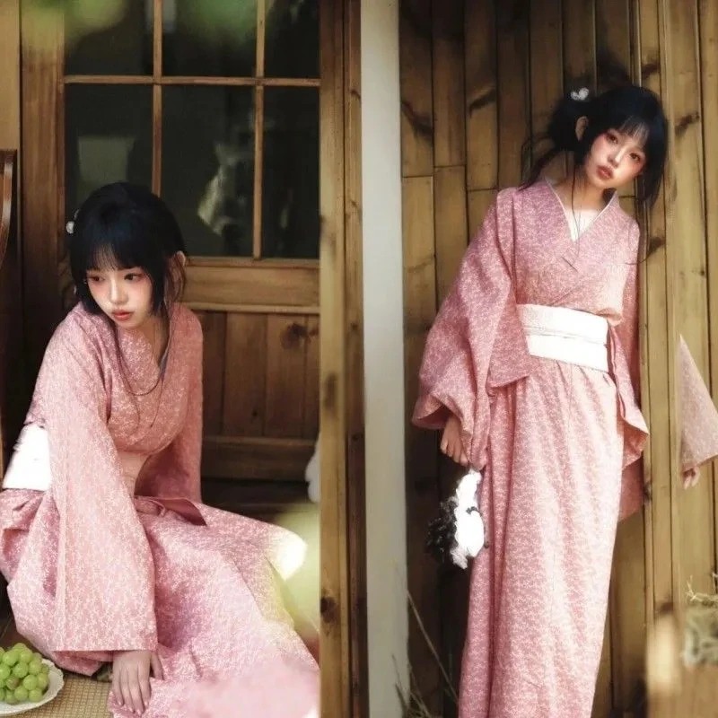 

New Traditional Kimono Yukata Muse Girl Japanese Travel Photography Improved Kimono Women's Art Photo Photography Clothing