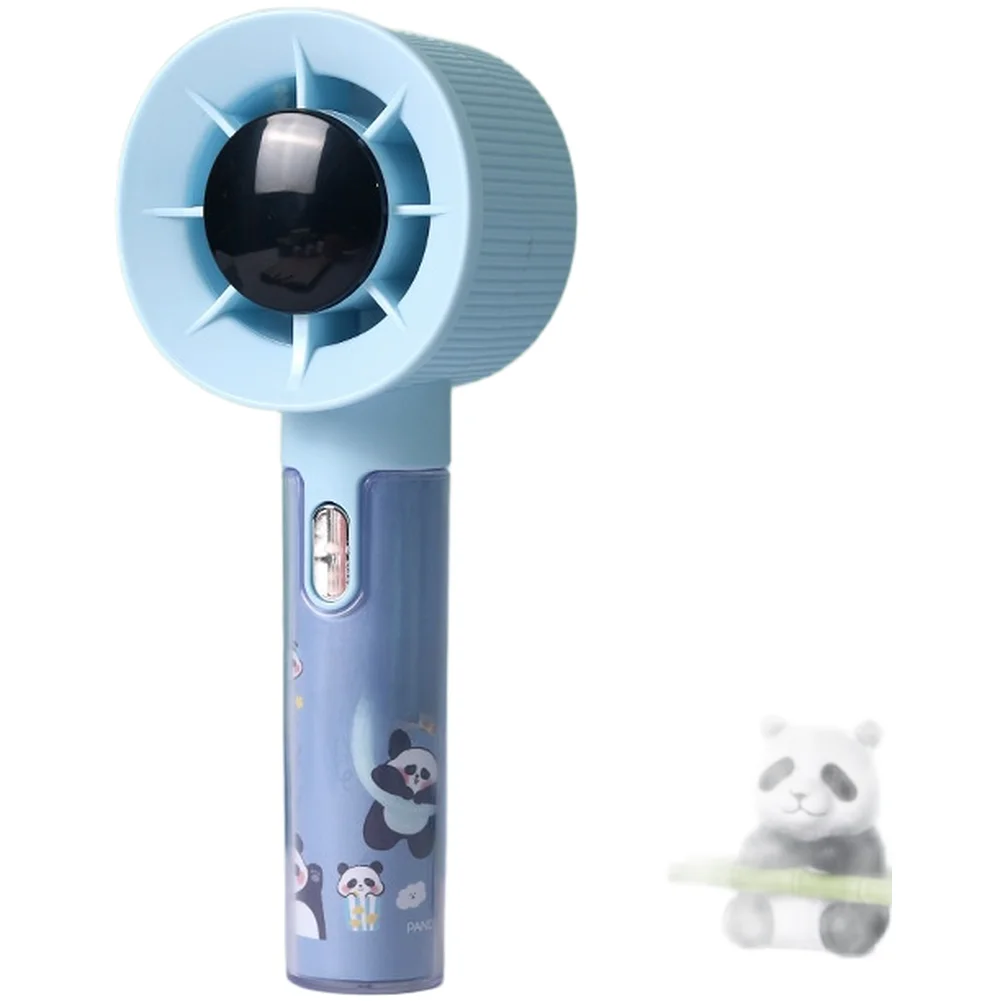 

Cute Panda USB Fan Rechargeable Handheld For MINI Fan with Brushless Motor Quiet Portable 7x5.5x17cm for Outdoor Activities