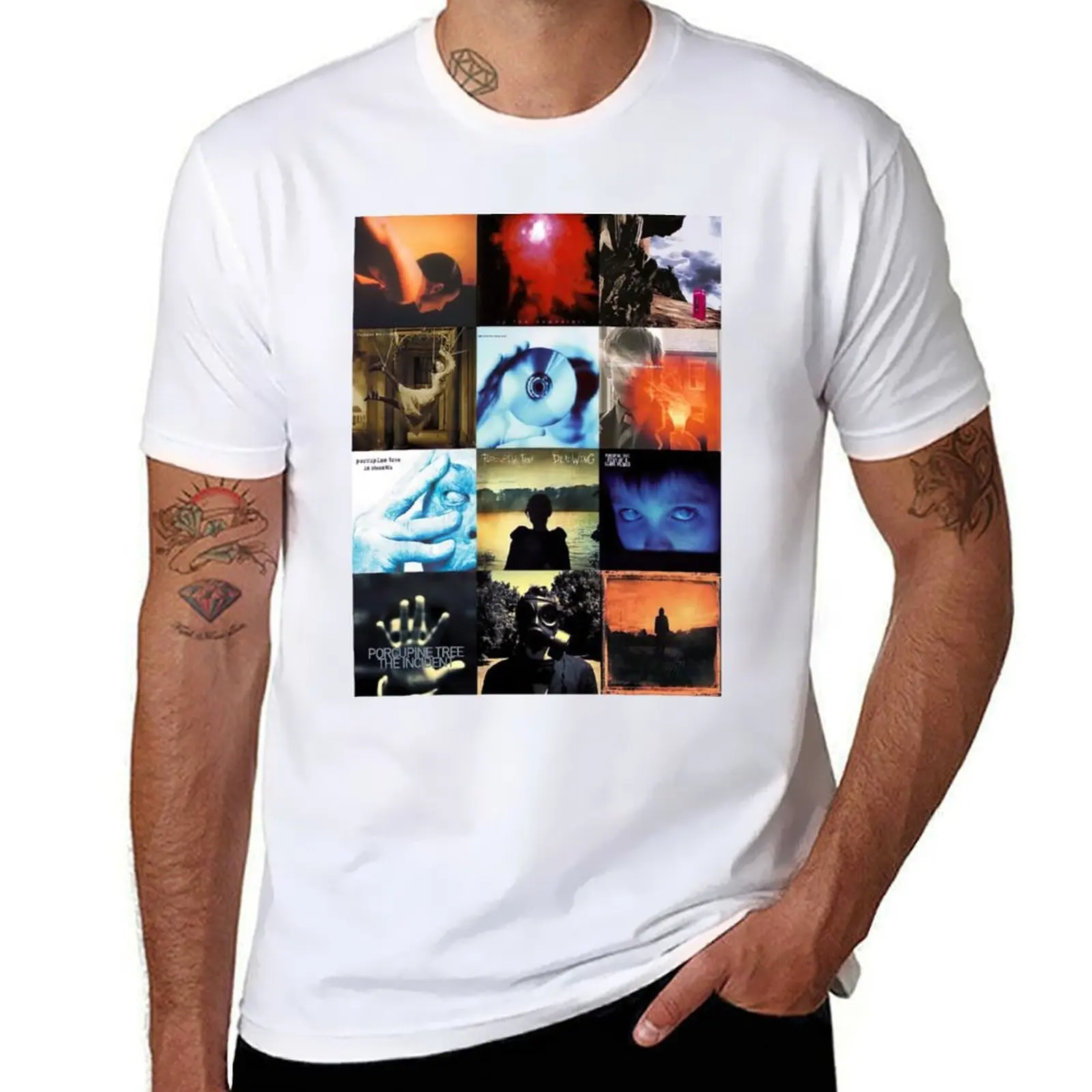 

Steven Wilson Porcupine tree photo collage T-Shirt man t shirt summer essential t shirt T-Shirt