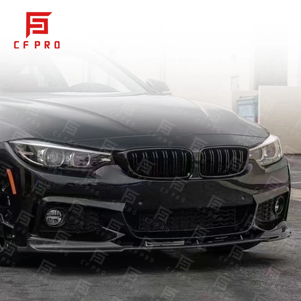 حقيقي ألياف الكربون الوفير الجبهة الشفاه الفاصل لسيارات BMW 4 سلسلة F32 F36 FD الجبهة شفة ممتصة للصدمات طقم هيكل السيارة الملحقات
