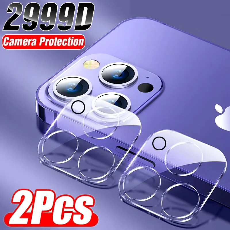 Protector de vidrio para cámara de iPhone, película protectora de lente trasera para iPhone 13, 14 Pro Max, 12 Mini, 15, 11 PRO, X, XS MAX