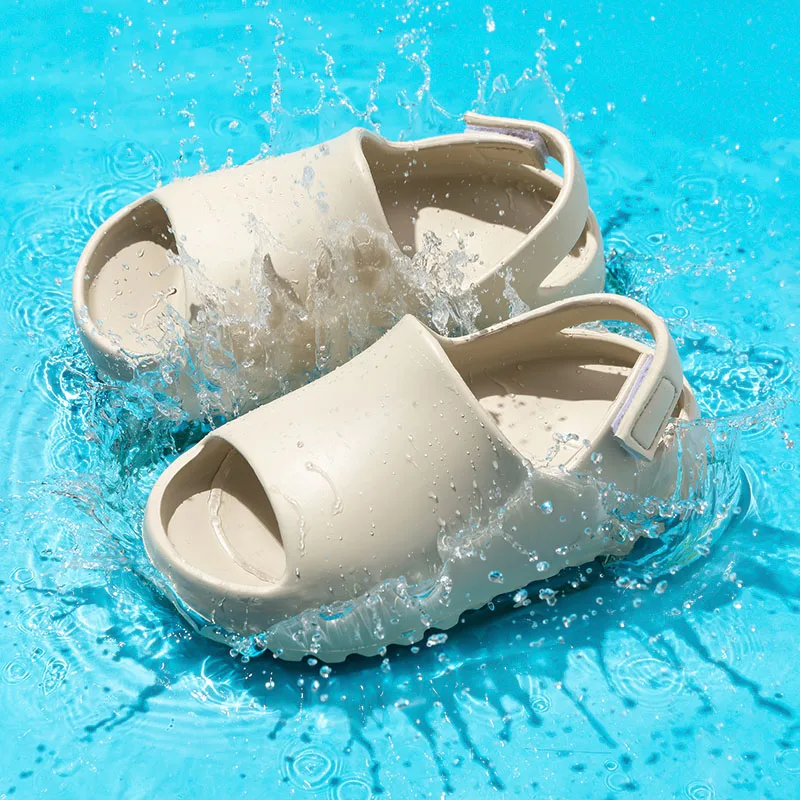 YISHEN-sandalias de verano para niños pequeños, zapatos de playa, toboganes de piscina, suela suave, antideslizantes, toboganes de espuma para bebés