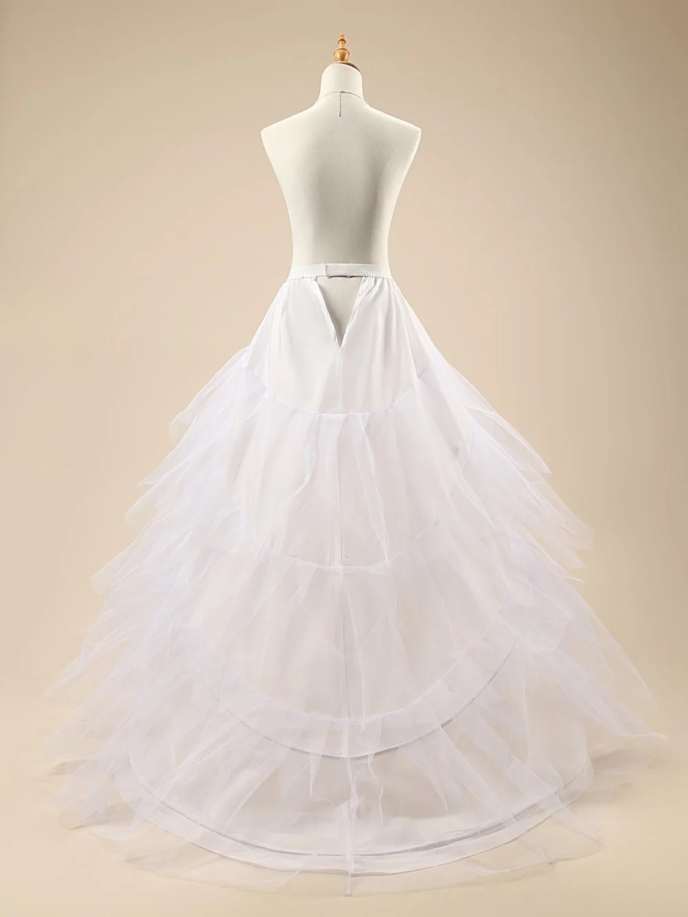 Neueste moderne 2 Schichten 2 Reifen Ballkleid Brautkleid Unterrock Krinoline Braut Hochzeit Petticoat