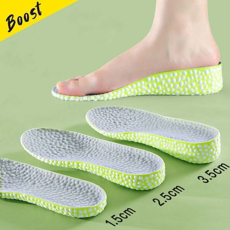 

New Boost Height Increase Shoes Insoles Men Women Soft Comfort Running Sports Insole for Feet 1.5/2.5/3.5cm Growing Shoe Pads