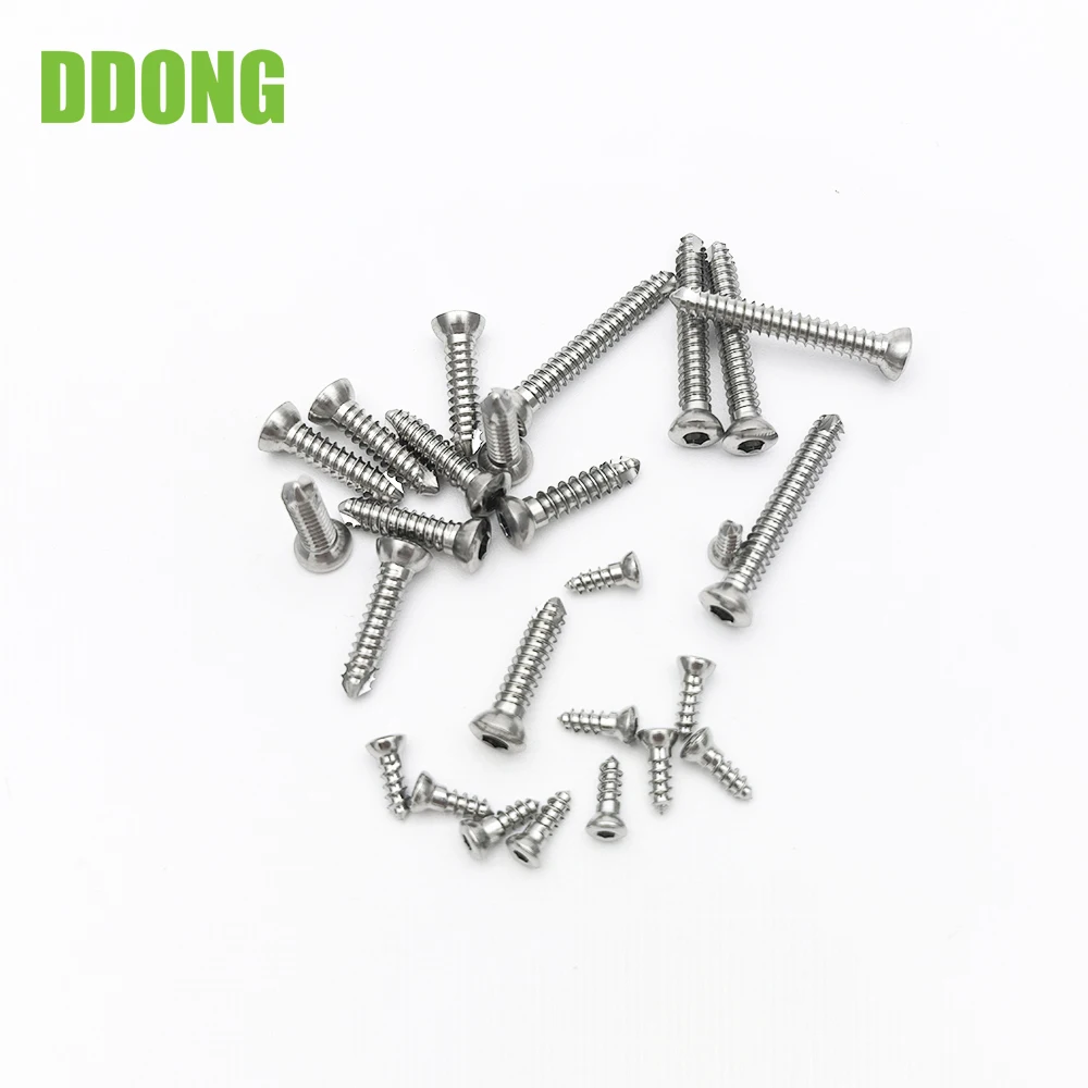 

Stainless Steel Cortical Bone Screw,1.5mm,Self-tapping Screw,Hexagon Veterinary Orthopedics Implants, Pet Surgical Instruments