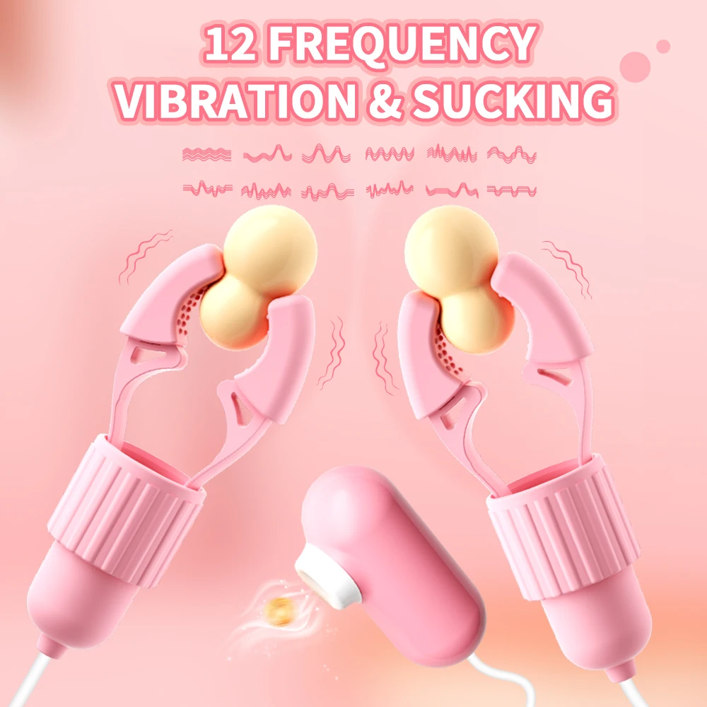 Massager Nipple Wireless Breast​ Stimulation Vacuum Sucker Pussy Clitoris Tongue Licking Masturbator Vibrator Sex Toys For Coupl