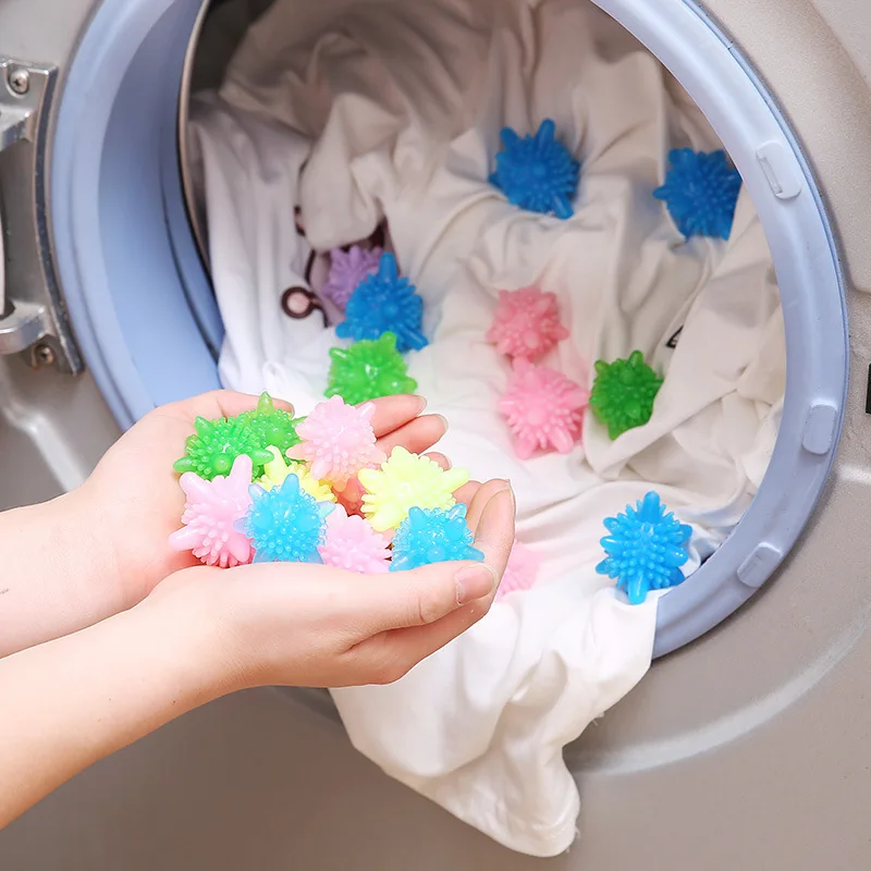 10/1pc Laundry Ball Multicolor Decontamination Laundry Ball Anti-Tangle Hair Catcher Washing Machine Cleaning Household Supplies