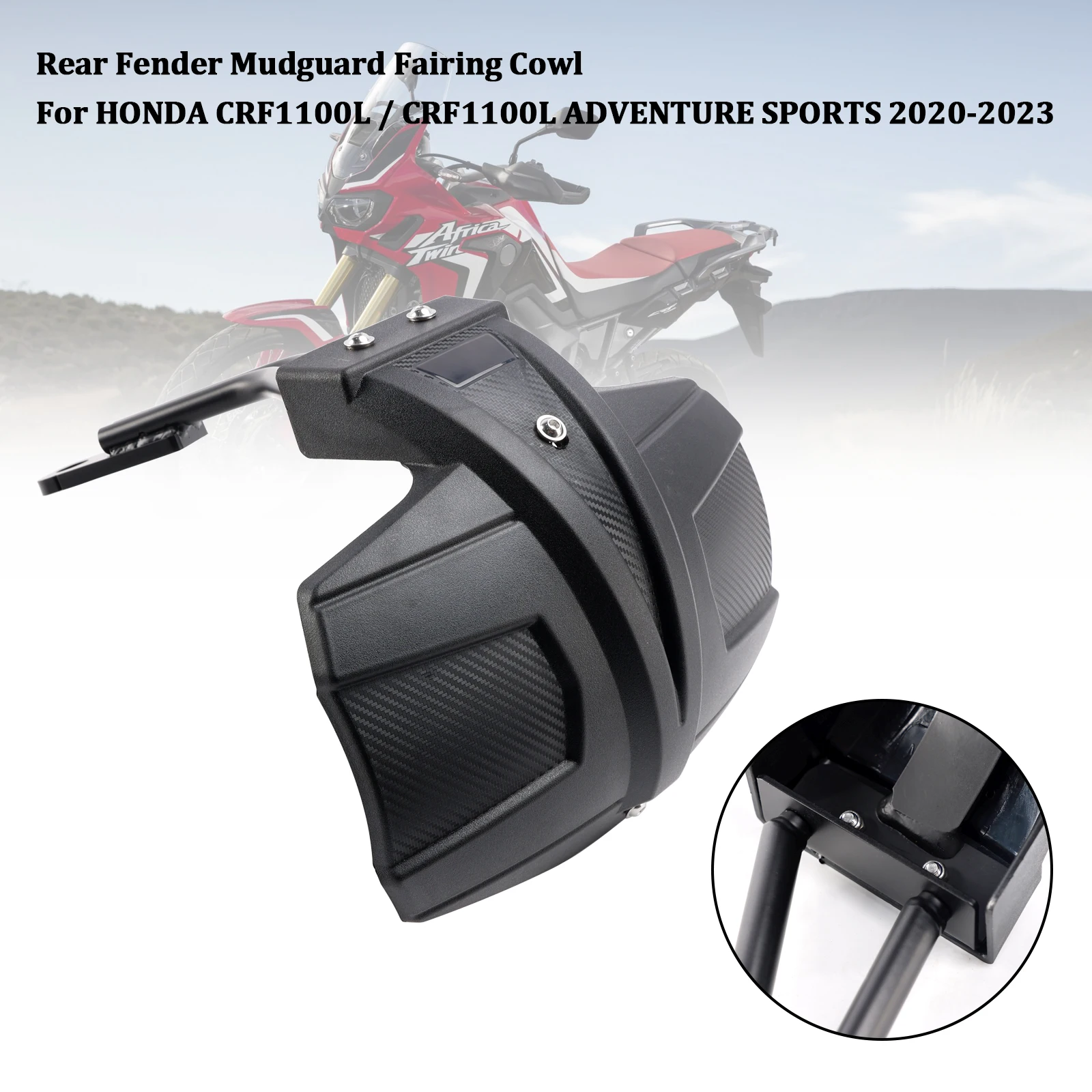 

Topteng Rear Fender Mudguard Fairing For HONDA CRF1100L 2020 2021 2022 2023 CRF1100L ADV Sports