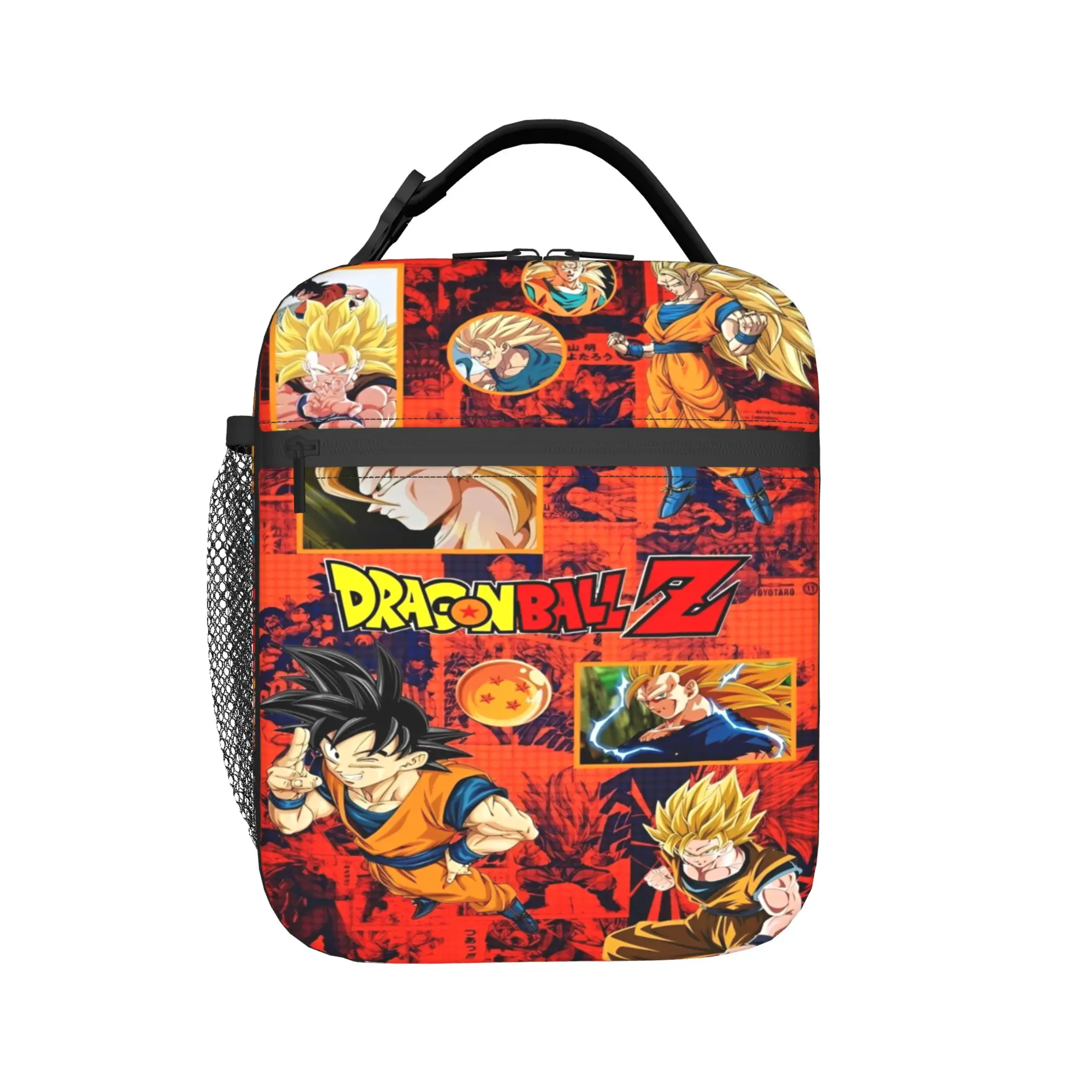 

D-Dragon-Ball-L DragonBalls Insulated Lunch Bag for Men Women Food Container Bags Reusable Thermal Bento Box For School Office