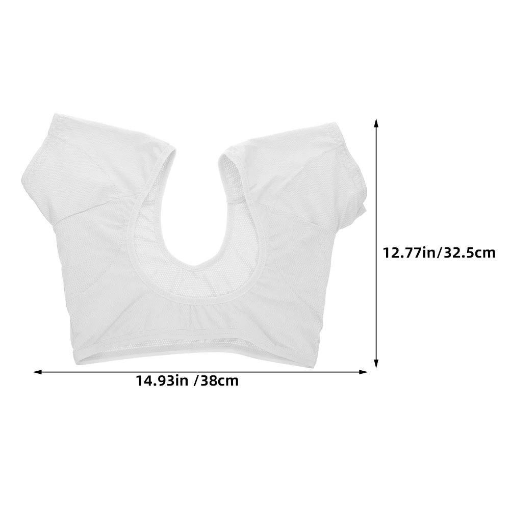 Underarm Sweat Vest Reusable Underarm Sweat-absorbent Cotton Pads Vest for Arms Washable Women Proof Undershirts Blouses