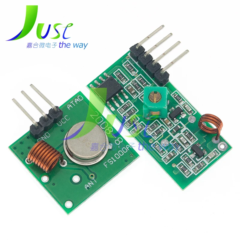 10pair (20pcs) 315Mhz 433Mhz RF Wireless Transmitter Module and Receiver Kit 5V DC Wireless For Arduino Raspberry Pi /ARM/MCU image 4