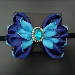 Luxury Original Design Bow Tie Handmade Jewelry High-end Men's Dress Shirt Accessories Collar Flower Wedding Rhinestone Bow-tie