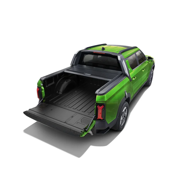 Auto Parts Reinforced Off-Road Ready Black Aluminum Retractable Hard Tonneau Cover Sealed For Musso XLV EV