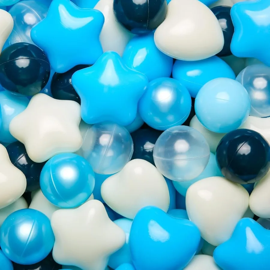 Star Ball Pit Balls para crianças – Bolas de plástico em formato grande para poços de bolinhas, barraca de brincar, piscina de bebês, brinquedos aquáticos, 100 peças