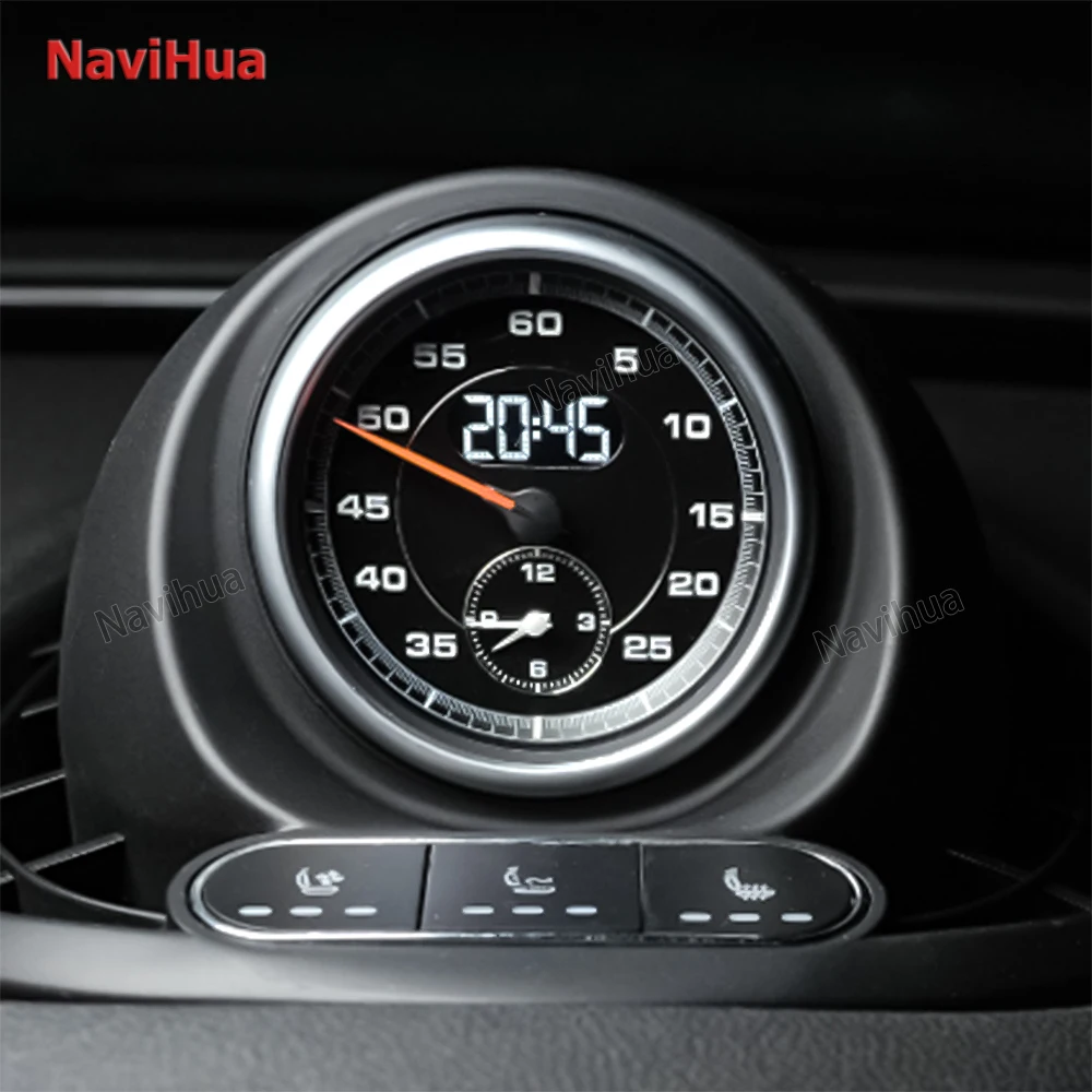 Navihua New Car Compass Speedometer Auto Digital Clock Panel Console Stopwatch For BMW Mini Cooper F Series F54 F55 F56 F57
