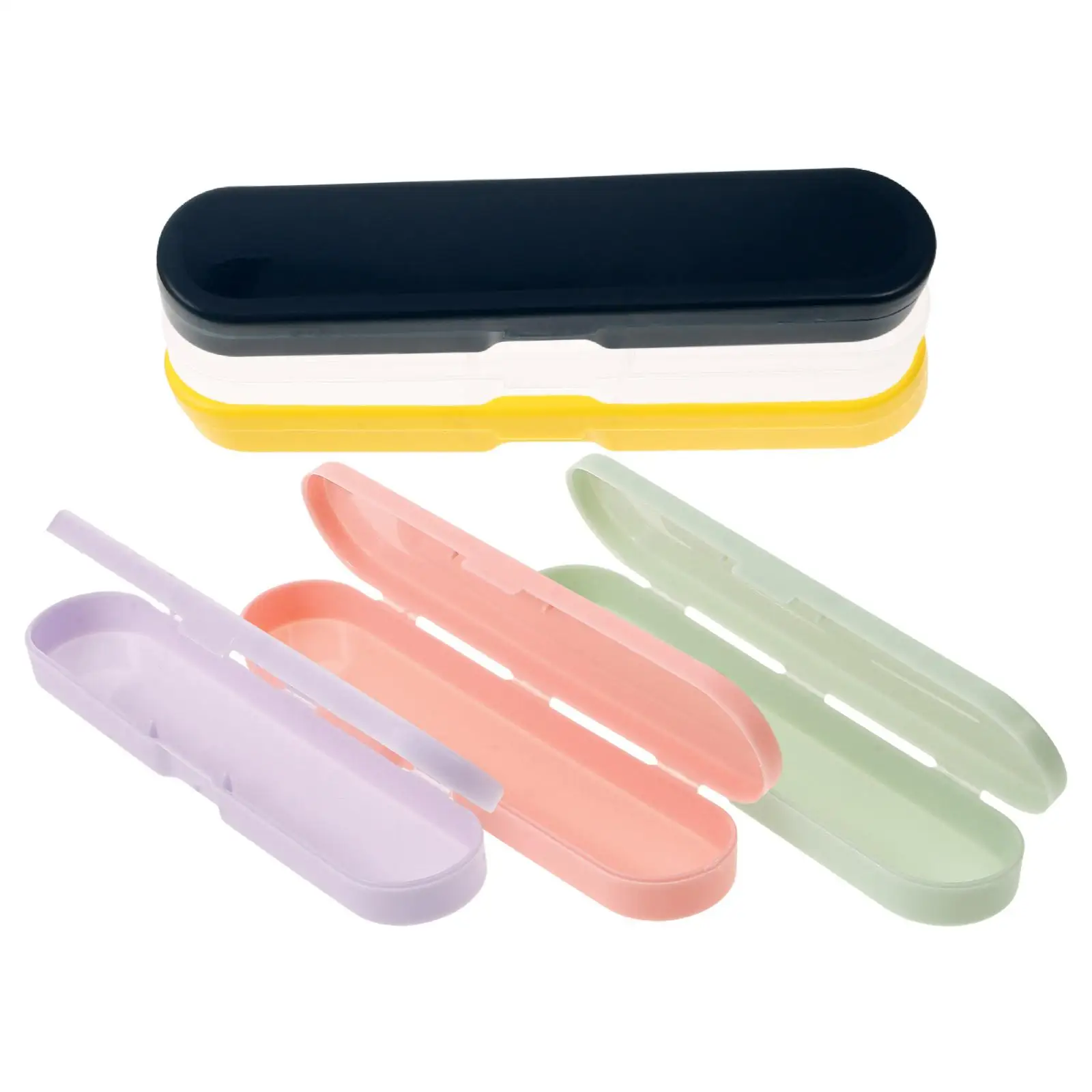 

6 Pcs Portable Storage Boxes Clear Transparent PP Material Utensil Case Spoon Holder Travel Silverware Organizer