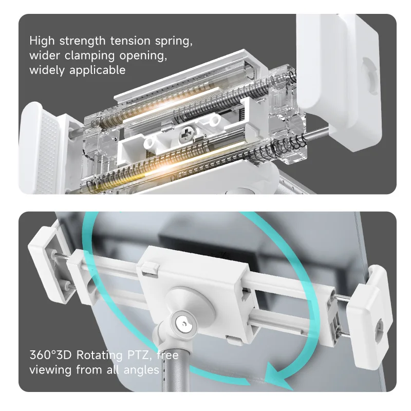 Tablet Pc Staande Houder Hoogte Verstelbare Draagbare Ipad Houder Beugel Online Studie Live Stream Beugel Met Fill Lichten